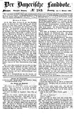 Der Bayerische Landbote Sonntag 9. Oktober 1864