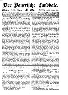 Der Bayerische Landbote Sonntag 23. Oktober 1864