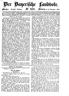 Der Bayerische Landbote Mittwoch 23. November 1864