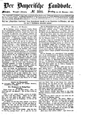 Der Bayerische Landbote Dienstag 29. November 1864