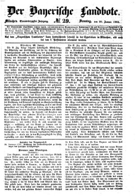 Der Bayerische Landbote Sonntag 29. Januar 1865