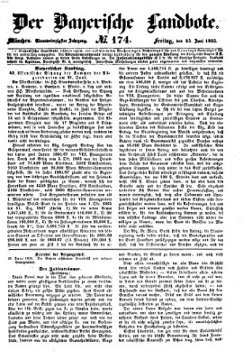 Der Bayerische Landbote Freitag 23. Juni 1865