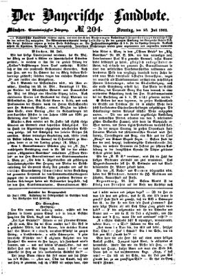 Der Bayerische Landbote Sonntag 23. Juli 1865