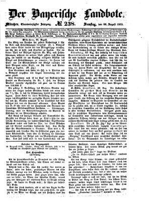 Der Bayerische Landbote Samstag 26. August 1865