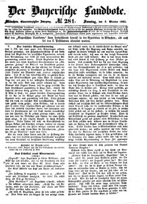 Der Bayerische Landbote Sonntag 8. Oktober 1865