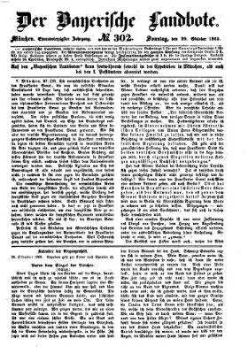 Der Bayerische Landbote Sonntag 29. Oktober 1865