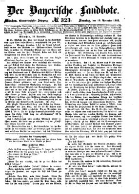 Der Bayerische Landbote Sonntag 19. November 1865