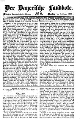 Der Bayerische Landbote Montag 8. Januar 1866