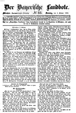 Der Bayerische Landbote Sonntag 4. Februar 1866