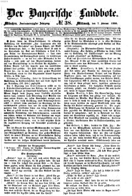 Der Bayerische Landbote Mittwoch 7. Februar 1866