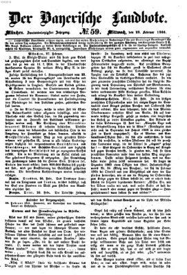 Der Bayerische Landbote Mittwoch 28. Februar 1866