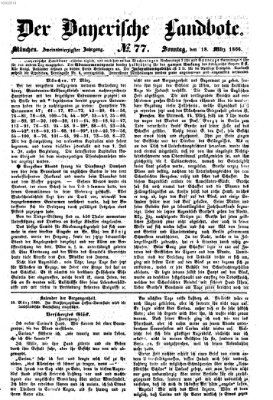 Der Bayerische Landbote Sonntag 18. März 1866