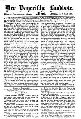 Der Bayerische Landbote Montag 9. April 1866