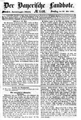 Der Bayerische Landbote Samstag 26. Mai 1866