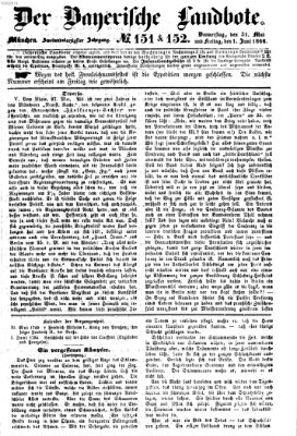 Der Bayerische Landbote Freitag 1. Juni 1866