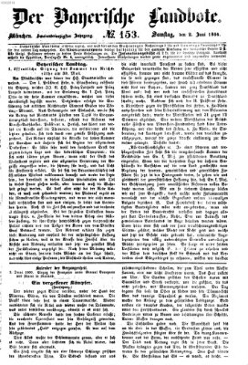 Der Bayerische Landbote Samstag 2. Juni 1866