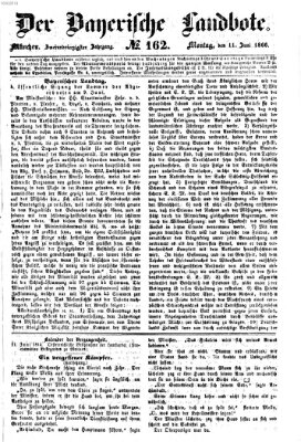 Der Bayerische Landbote Montag 11. Juni 1866