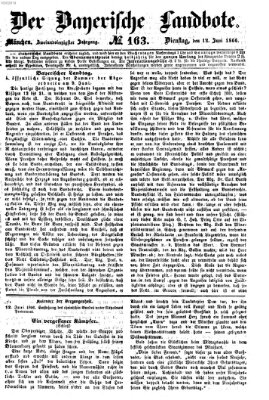 Der Bayerische Landbote Dienstag 12. Juni 1866