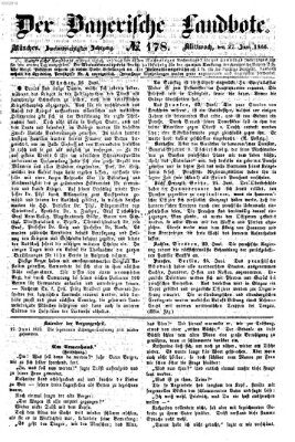 Der Bayerische Landbote Mittwoch 27. Juni 1866