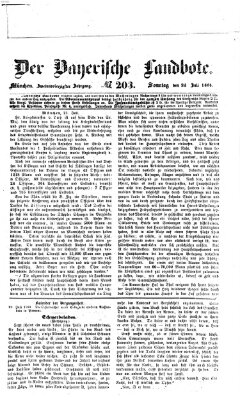 Der Bayerische Landbote Sonntag 22. Juli 1866