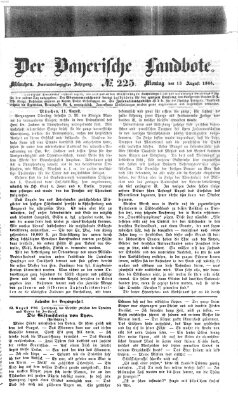 Der Bayerische Landbote Montag 13. August 1866