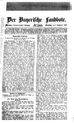 Der Bayerische Landbote Sonntag 2. September 1866