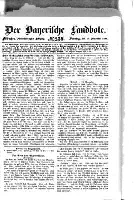 Der Bayerische Landbote Sonntag 16. September 1866