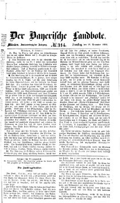 Der Bayerische Landbote Samstag 10. November 1866