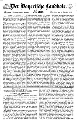 Der Bayerische Landbote Sonntag 2. Dezember 1866