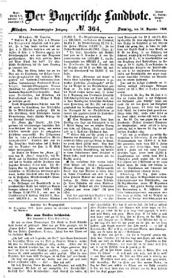 Der Bayerische Landbote Sonntag 30. Dezember 1866