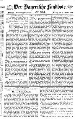 Der Bayerische Landbote Montag 31. Dezember 1866