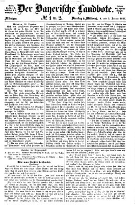 Der Bayerische Landbote Mittwoch 2. Januar 1867