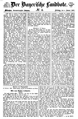 Der Bayerische Landbote Freitag 4. Januar 1867