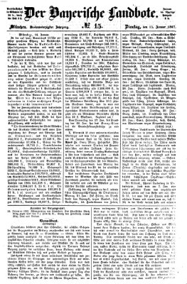 Der Bayerische Landbote Dienstag 15. Januar 1867