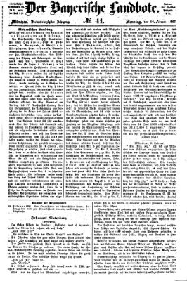 Der Bayerische Landbote Sonntag 10. Februar 1867