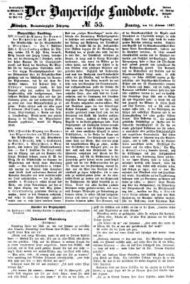 Der Bayerische Landbote Sonntag 24. Februar 1867