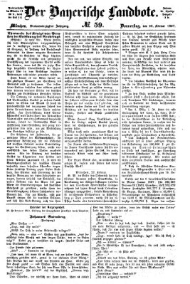 Der Bayerische Landbote Donnerstag 28. Februar 1867