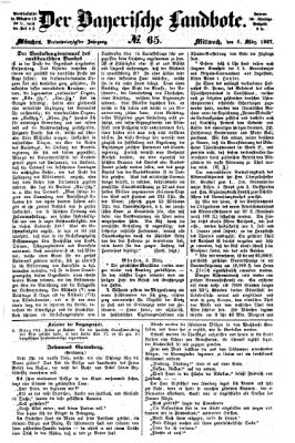 Der Bayerische Landbote Mittwoch 6. März 1867