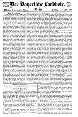 Der Bayerische Landbote Samstag 9. März 1867