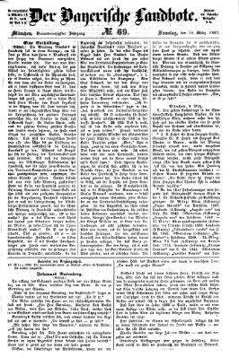 Der Bayerische Landbote Sonntag 10. März 1867