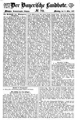 Der Bayerische Landbote Montag 11. März 1867