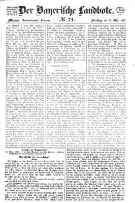 Der Bayerische Landbote Dienstag 12. März 1867