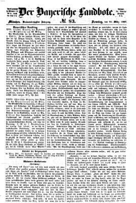 Der Bayerische Landbote Sonntag 24. März 1867