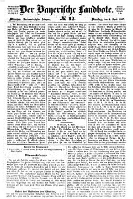 Der Bayerische Landbote Dienstag 2. April 1867