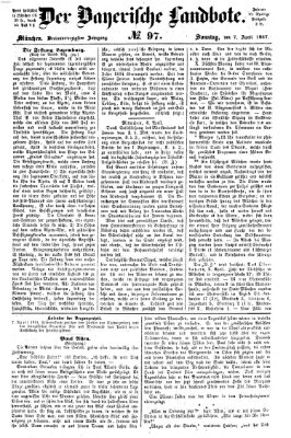 Der Bayerische Landbote Sonntag 7. April 1867