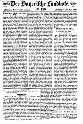 Der Bayerische Landbote Dienstag 30. April 1867