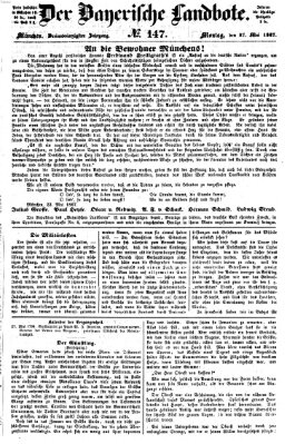 Der Bayerische Landbote Montag 27. Mai 1867