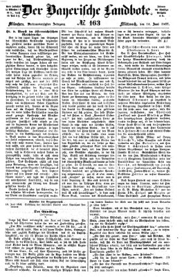 Der Bayerische Landbote Mittwoch 12. Juni 1867