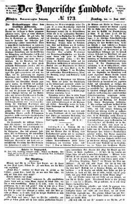 Der Bayerische Landbote Samstag 22. Juni 1867