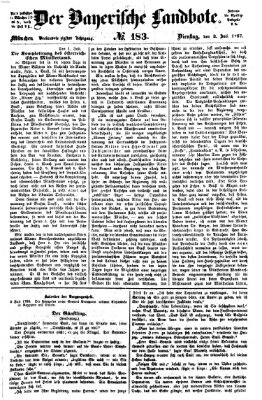 Der Bayerische Landbote Dienstag 2. Juli 1867